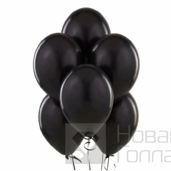 Набор черных латексных шаров 7 шт
